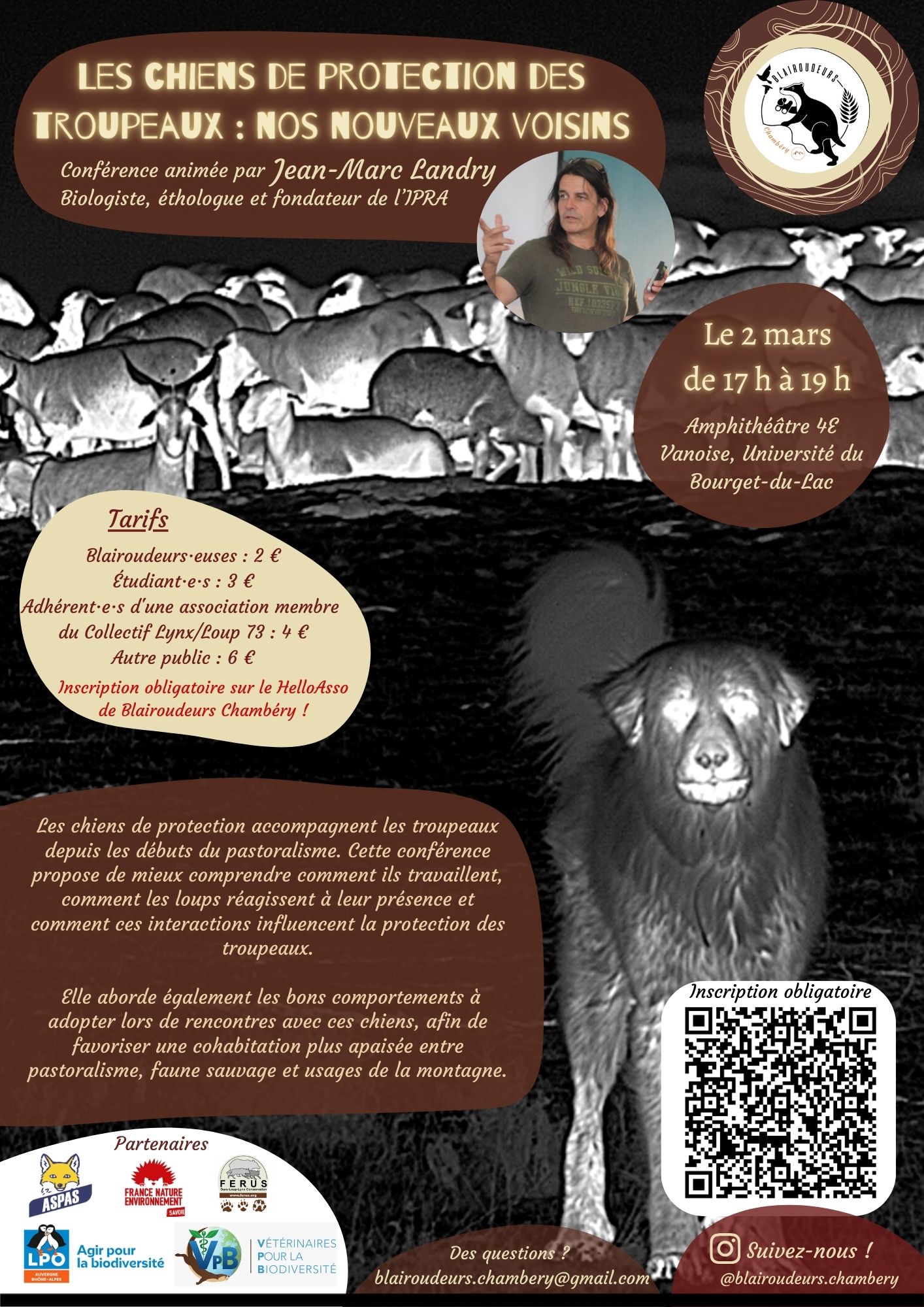 Conférence chiens de protection, 2 mars