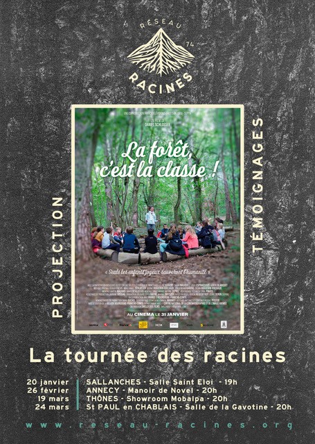 Projection : la forêt c'est la classe ! Tournée des racines