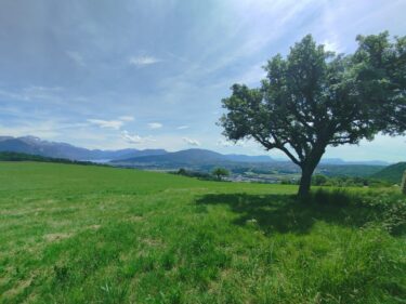 Vue sur le lac d'Annecy depuis Ferrières.