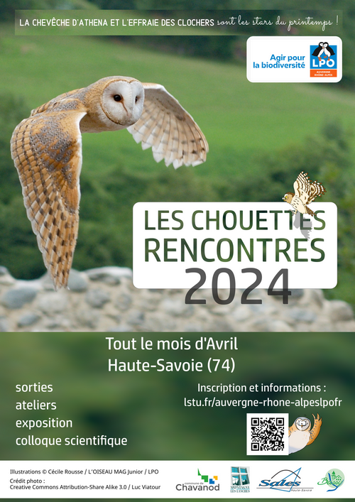 Les Chouettes Rencontres 2024, tout le mois d'avril en Haute-Savoie